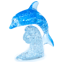 головоломка Crystal Puzzle Дельфин голубой большой