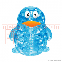 головоломка Crystal Puzzle Пингвин QQ голубой со светом