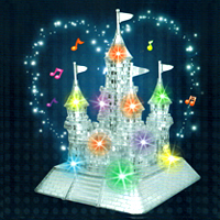 головоломка 3D пазл Замок музыкальный с подсветкой