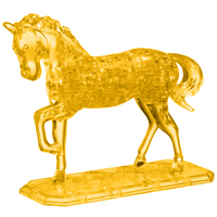 головоломка Crystal Puzzle Лошадь жёлтая