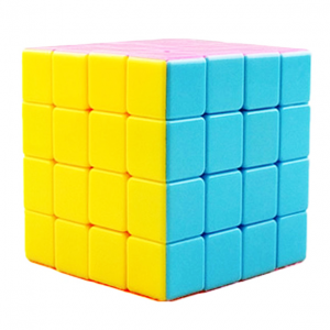 головоломка кубик 4х4 цветной пластик без наклеек