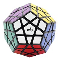 головоломка mf8 Megaminx чёрный с виниловыми наклейками