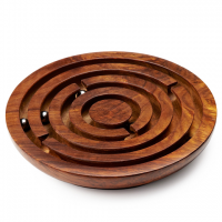игра Лабиринт деревянный круглый большой